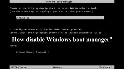 how to fix boot manager